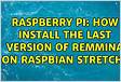 ﻿How install the last version of Remmina on Raspbian Stretc